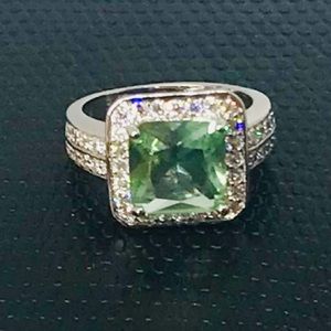 Green Amethyst Ring